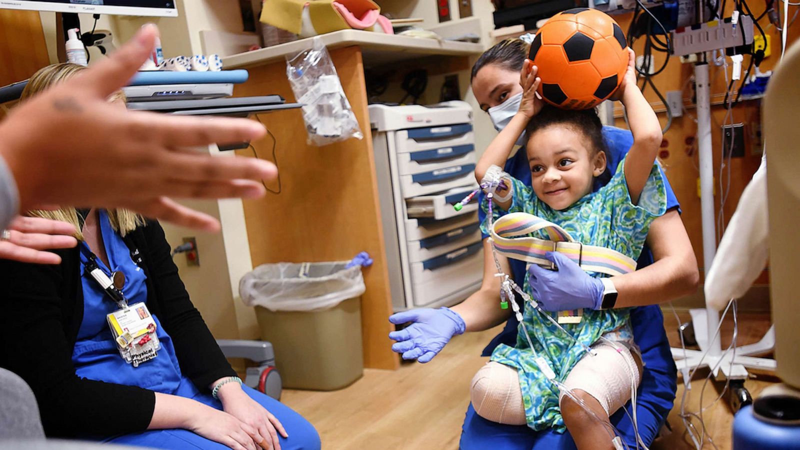 PHOTO: Bryson Crenshaw, 4, underwent a leg amputation at the Riley Hospital for Children at Indiana University Health.