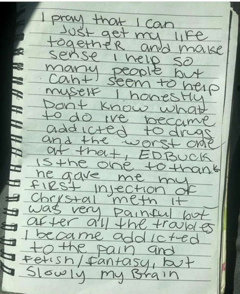 PHOTO: Screen grab of a journal that Gemmel Moore's mom says belonged to him.