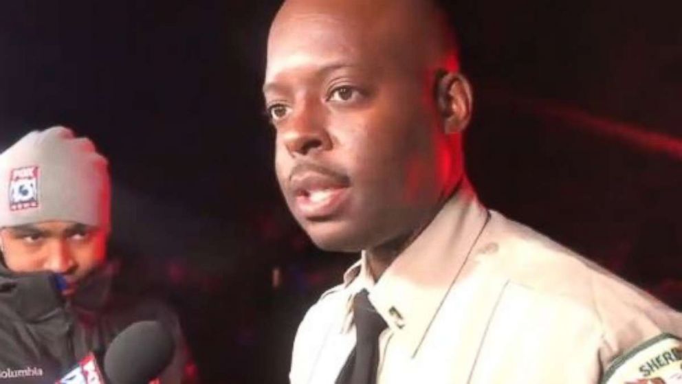 PHOTO: Lt. Anthony Buckner, Shelby County Sheriff’s Office, updated the media on a shooting in which two people were killed and four injured in Memphis, Tenn., on Saturday, Nov. 10, 2018.