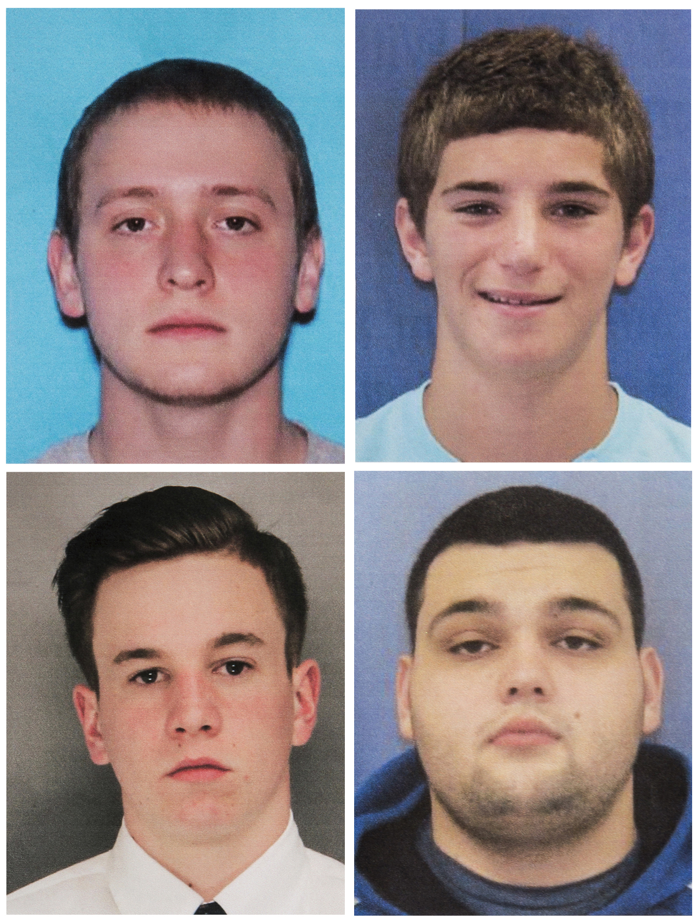 PHOTO: Bucks County District Attorney's Office photos show L-R, top row: Dean Finocchiaro, 18, Tom Meo, 21, Jimi Patrick, 19 and Mark Sturgis, 22, four men who went missing on a sprawling farm in Bucks County, about 40 miles north of Philadelphia.