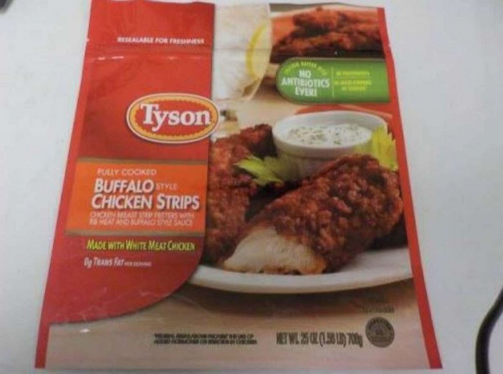 PHOTO: Tyson Foods is recalling approximately 69,093 pounds of frozen chicken strips over possible metal contamination.