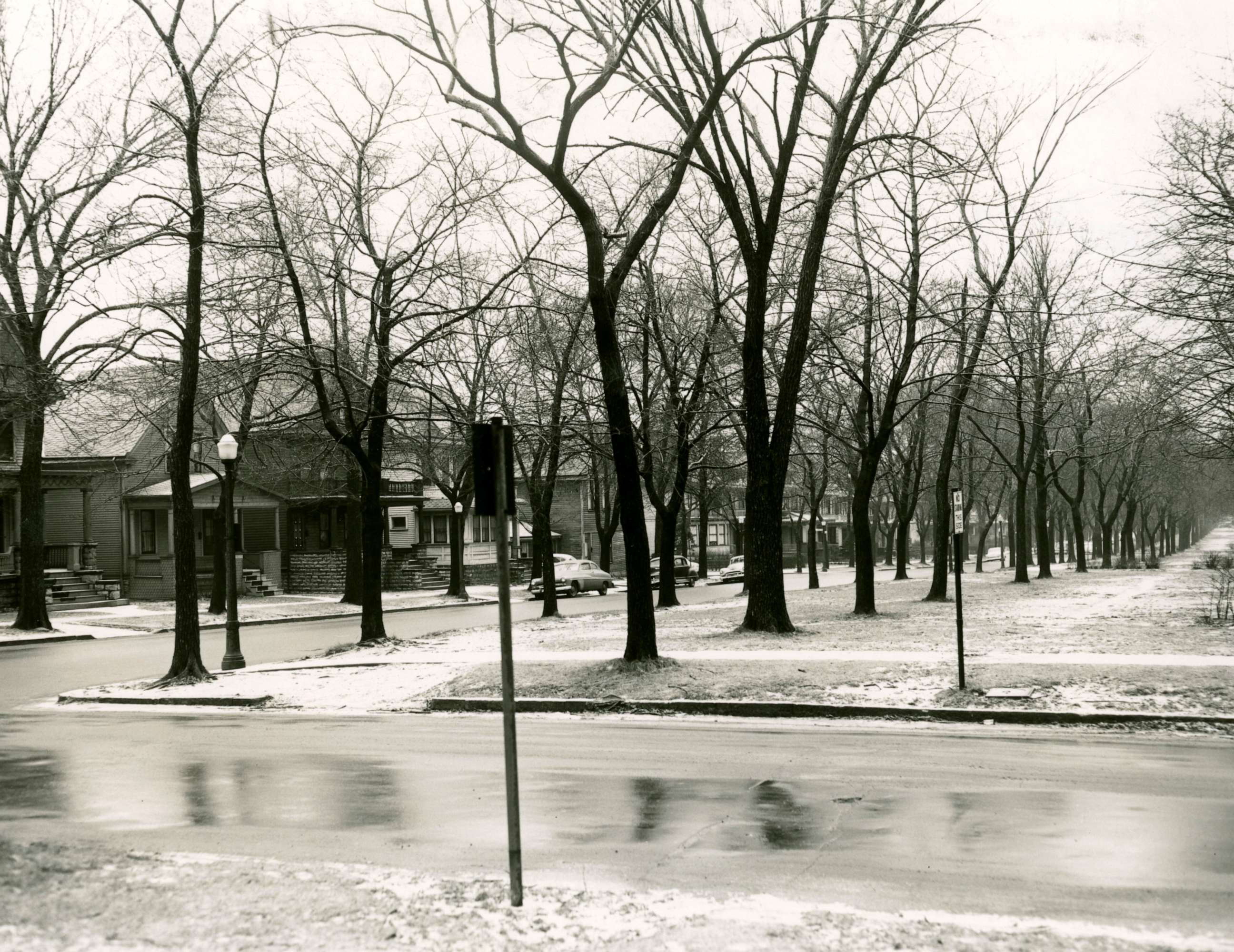 PHOTO: Humboldt Parkway and Riley Street, 1954, in Buffalo, New York.