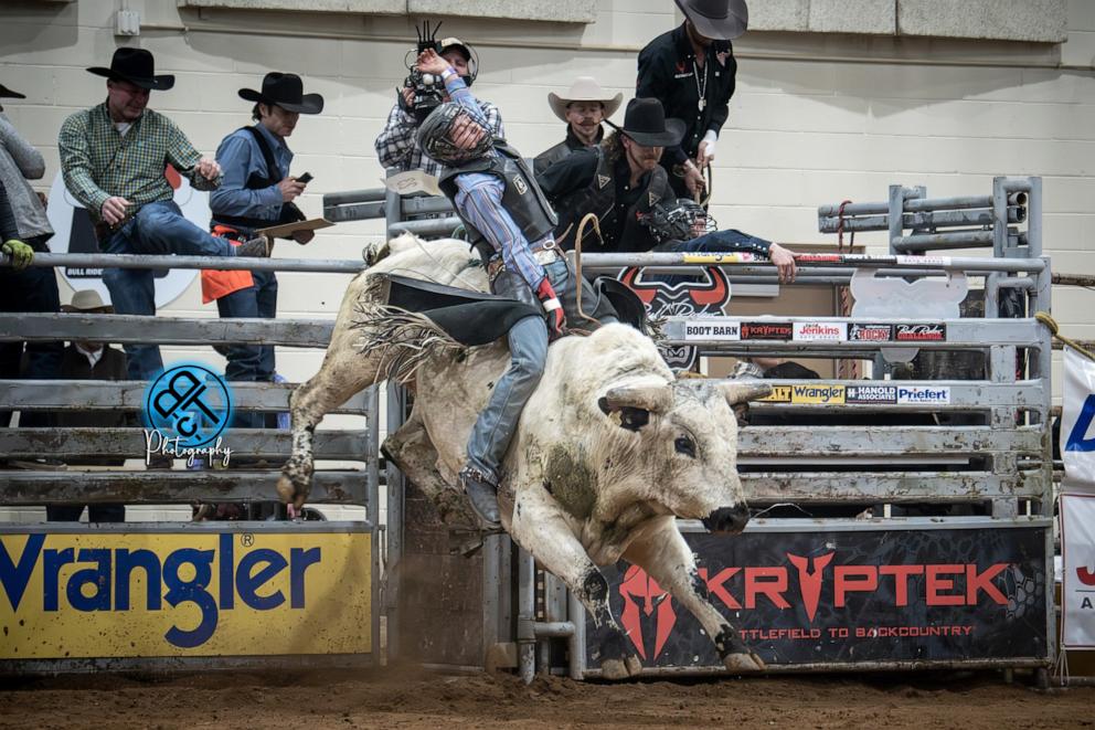 PHOTO: Dylan Grant at the Bull Riders Challenge in Vernal, Utah, 2025, Jan. 1, 2025.