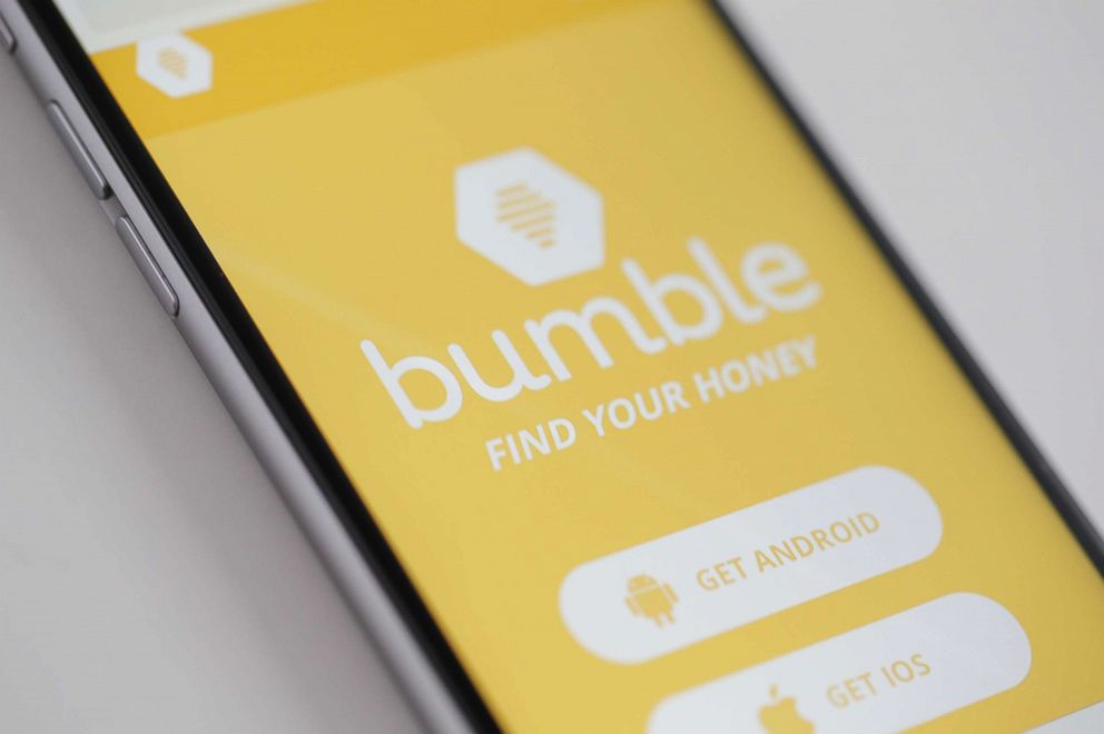 PHOTO: The Bumble app is seen on an iPhone, March 16, 2017.