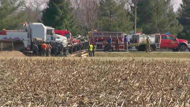 3 children, 2 adults dead after school bus and semitruck collide in ...