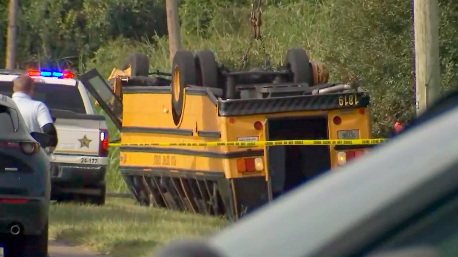 2 dead, multiple injured in school bus crash with children on board