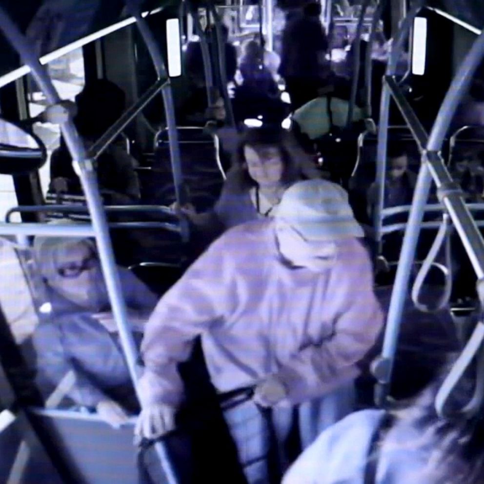 Video Shows Woman Push Elderly Man Off Las Vegas Bus He Woman Charged