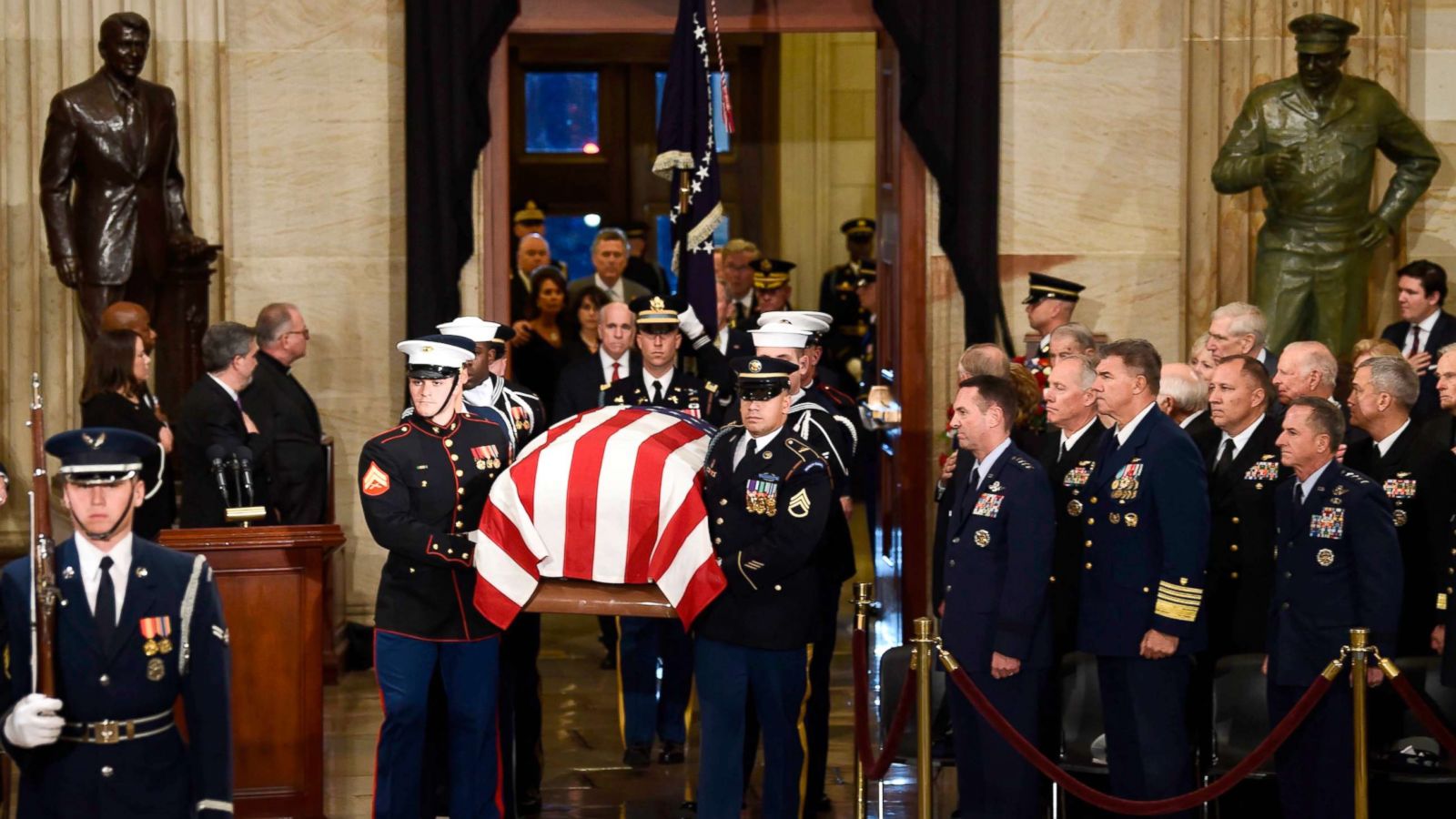 George H W Bush In Washington For Final Honors Before Burial In