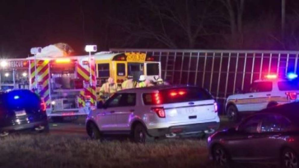 2 killed, 3 injured when school bus collides with semi-truck in ...