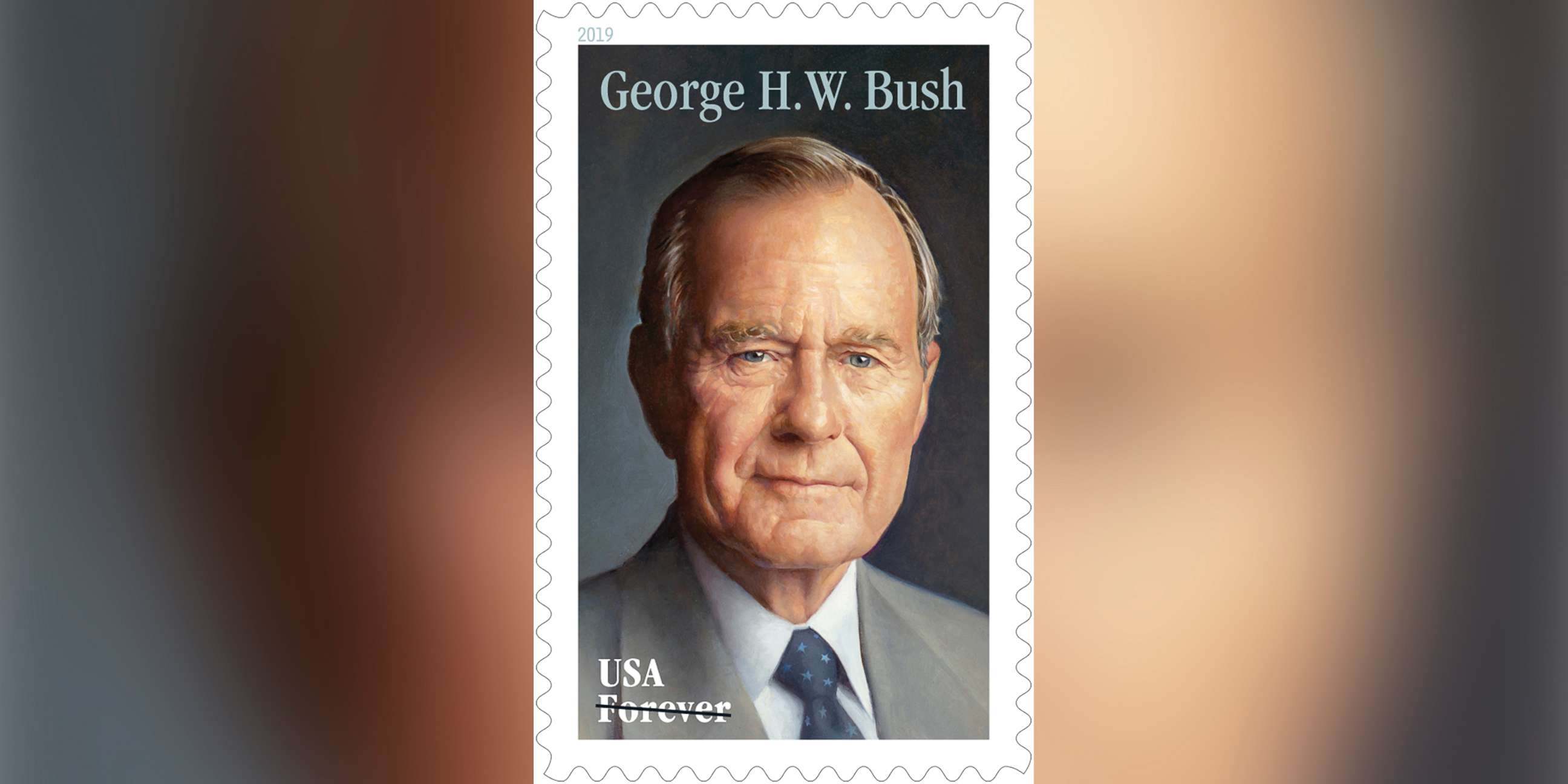 PHOTO: A commemorative Forever stamp honoring former President George H.W. Bush will be issued on his birthday, June 12. A first-day-of-issue ceremony will be held that day at the George H.W. Bush Presidential Library and Museum in College Station, Texas.