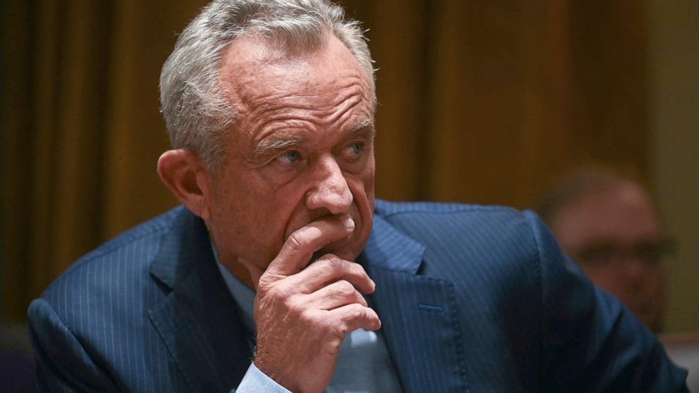 PHOTO: Health and Human Services Secretary Robert F. Kennedy Jr. delivers remarks during a Cabinet meeting held by President Donald Trump at the White House, Feb. 26, 2025 in Washington