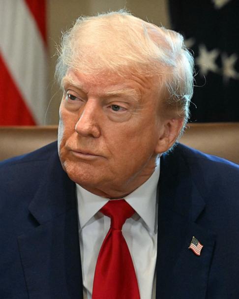 President Donald Trump holds a meeting with his Cabinet, in the Cabinet Room of the White House in Washington, April 30, 2025.