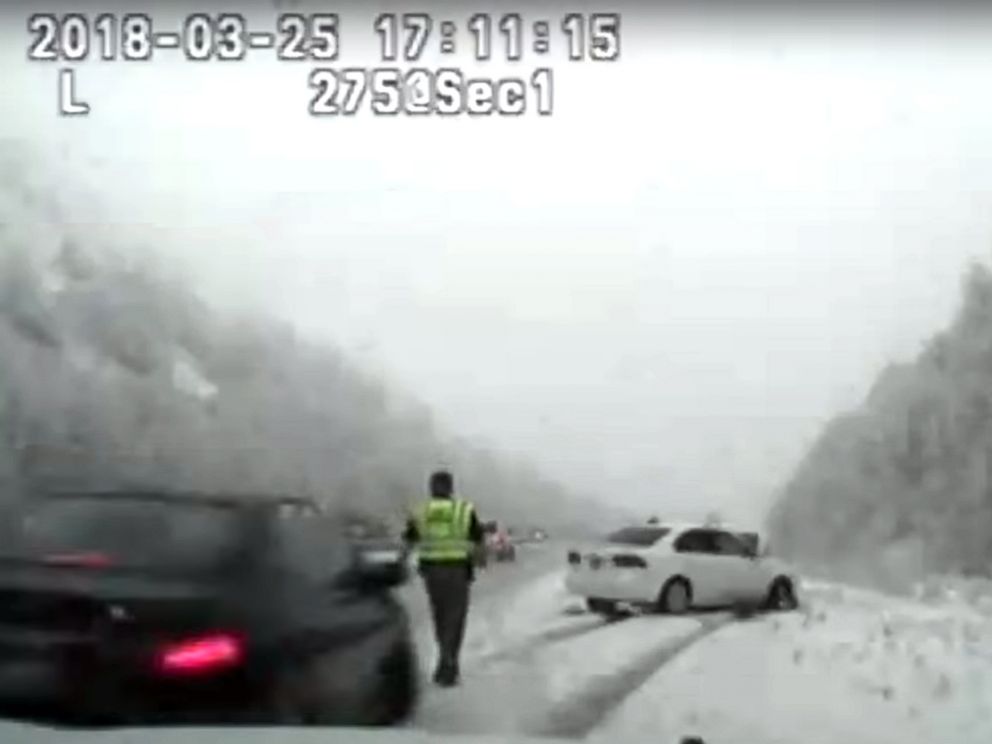 PHOTO: Utah Highway Patrol Sgt. Cade Brenchley said the driver who hit him while he was responding to a call on the side of the road is not to be vilified.