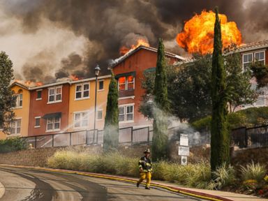 Wildfires rage through California wine country