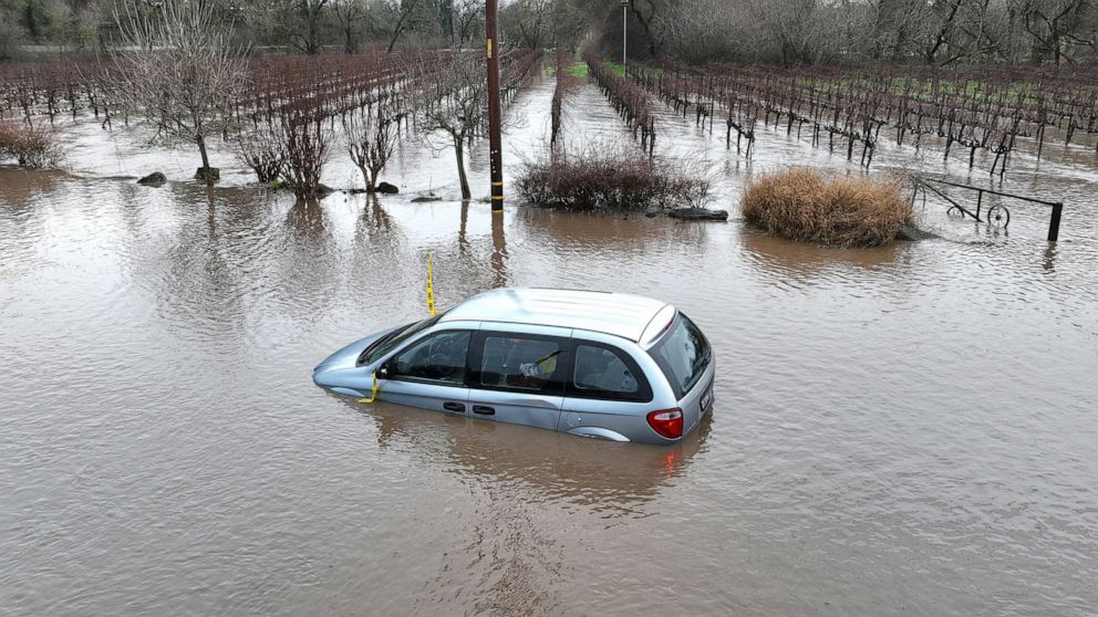 California towns evacuated as monster storm expected to bring foot of rain