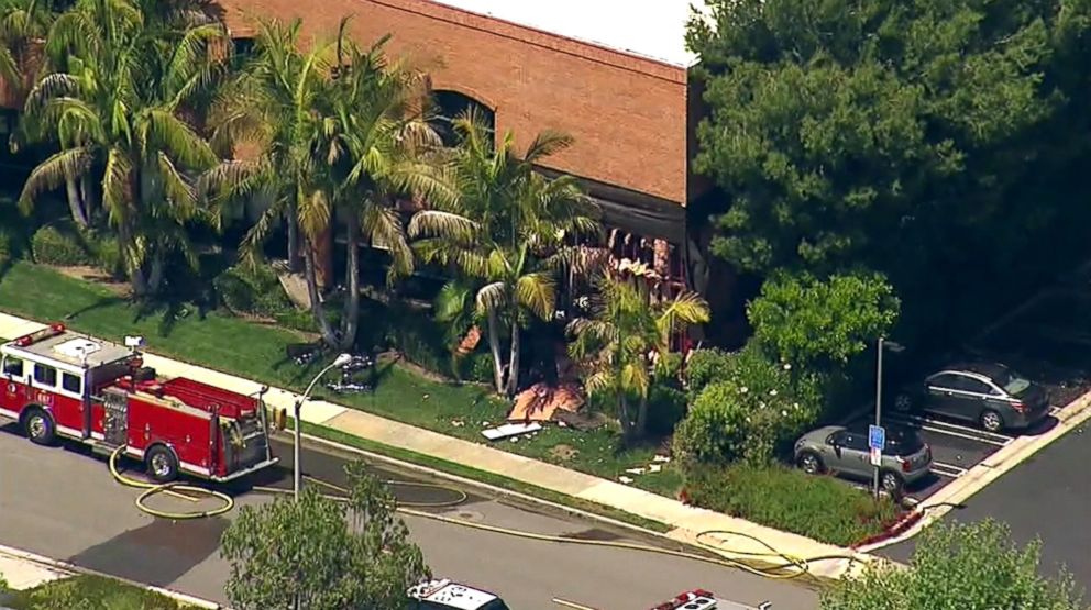 PHOTO: The scene of an explosion at an medical building in Aliso Viejo, Calif., is pictured May 15, 2018.