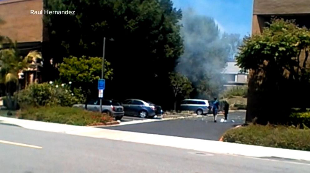 PHOTO: The scene of an explosion in Aliso Viejo, Calif., is pictured May 15, 2018.