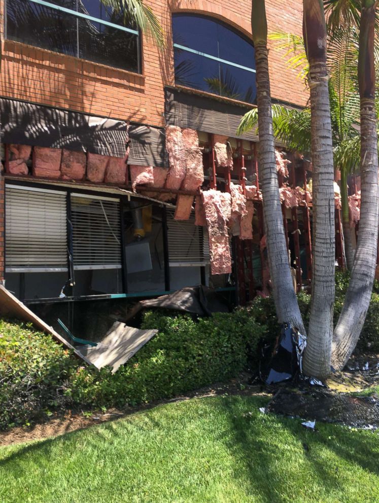 PHOTO: The aftermath of an explosion at a building in Aliso Viejo, California, May 15, 2018.