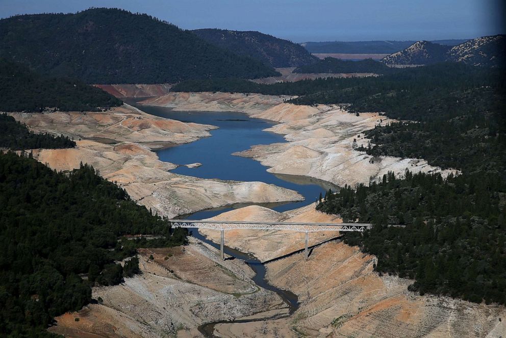 Photos Show Dramatic Difference In Water Levels At Lake Oroville From   California Lake Oroville Gty Moe 39 230619 1687192388850 HpEmbed 3x2 992 