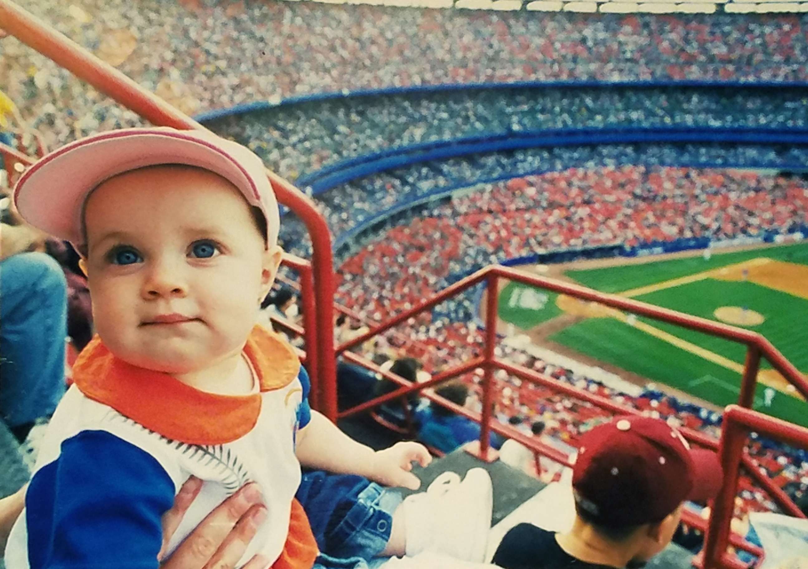 PHOTO: Callie Quinn as a baby, decked out in the Mets team colors at one of the team's games in an undated photo.