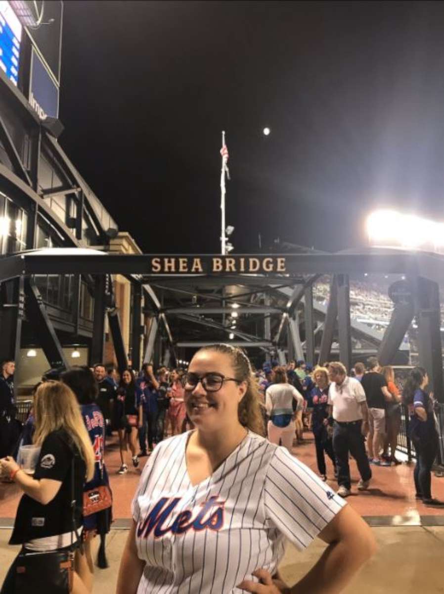PHOTO: Callie Quinn on the Mets Shea Bridge in the stadium in Queens, New York in an undated photo.