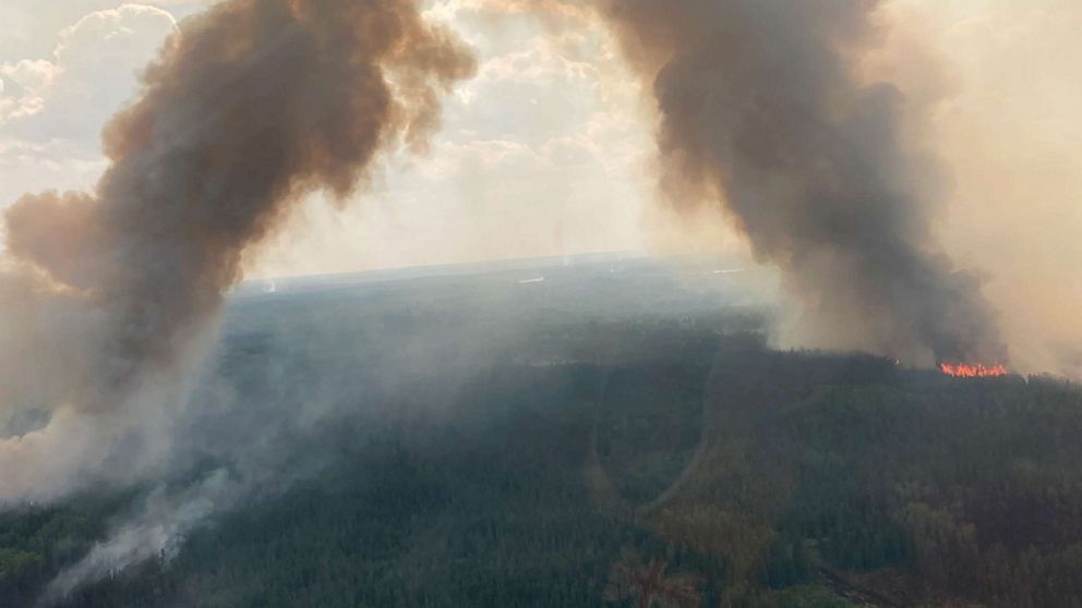 Wildfires burning in Canada are continuing to create poor air quality