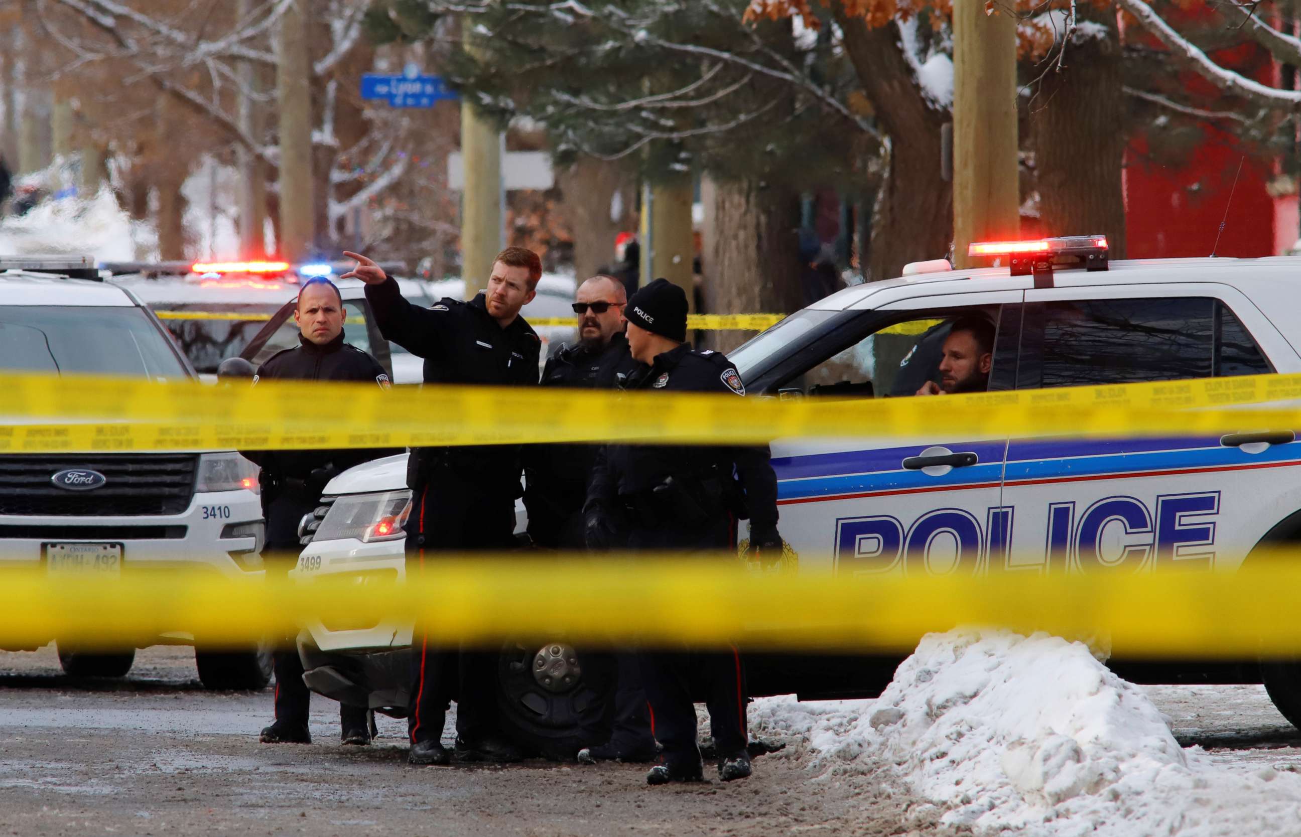PHOTO: Police investigate a shooting incident in Ottawa, Ontario, Canada, Jan. 8, 2020.
