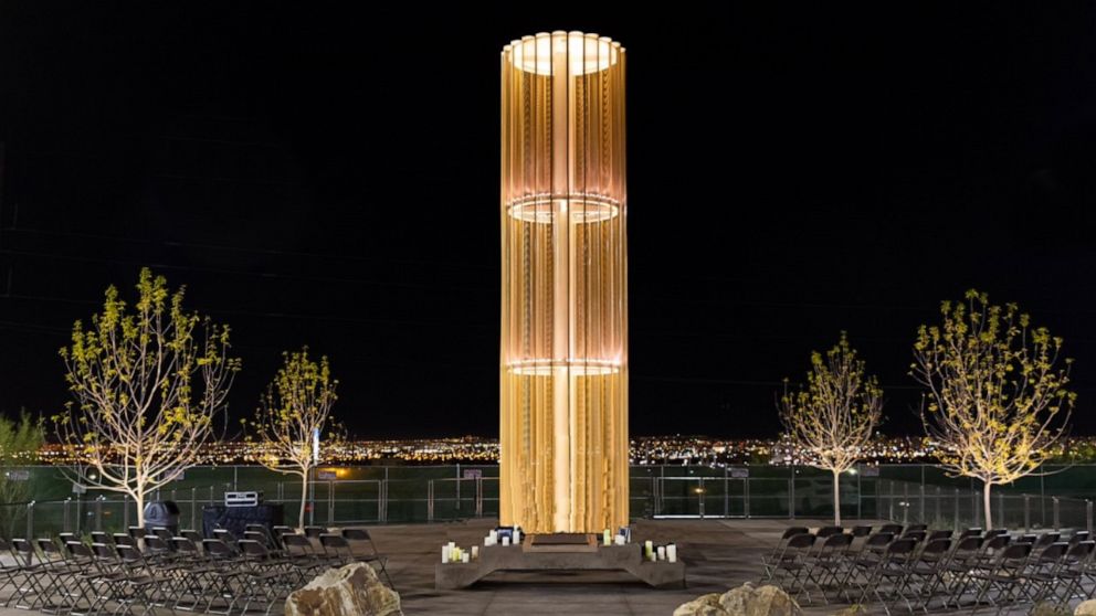 PHOTO: The Grand Candela memorial is seen here, which honors the lives of those lost at the El Paso Walmart shooting.