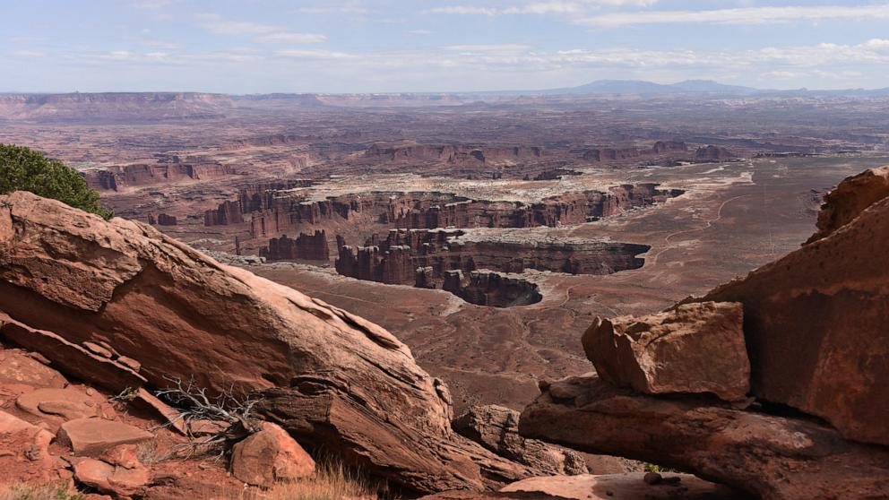 PHOTO: In this April 24, 2018 file photo, the Grand View Point Outlook in the Canyonlands National Park is shown near Moab, Utah.