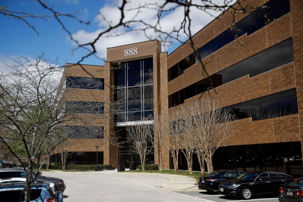 PHOTO: An office building that housed the Capital Gazette newspaper's offices up until a 2018 shooting that left five employees dead is seen, April 15, 2019, in Annapolis, Md.