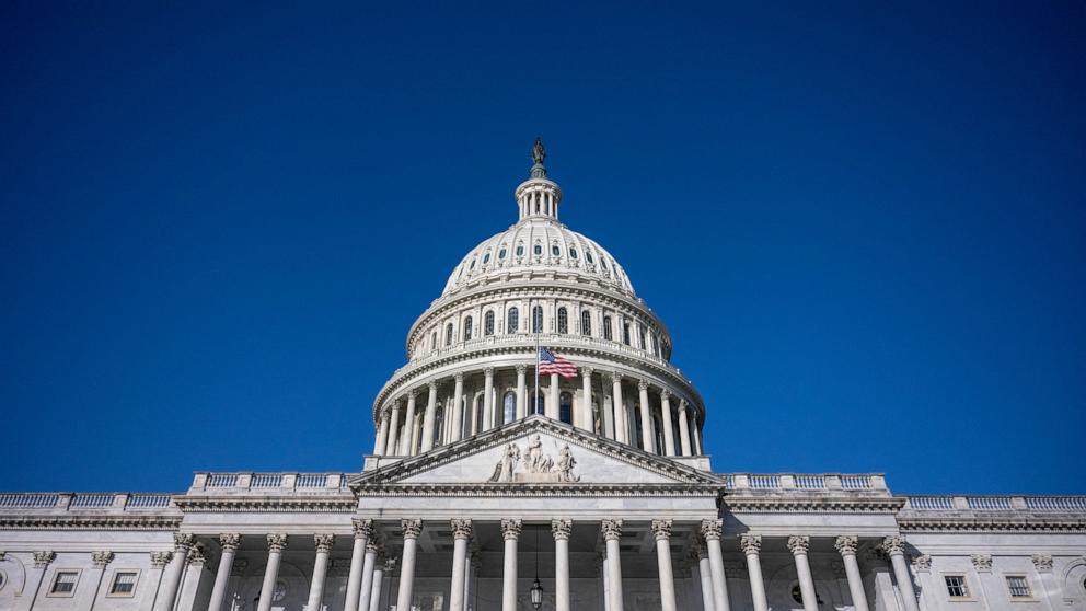 PHOTO: A view of the U.S. Capitol building in Washington, Mar. 10, 2025.