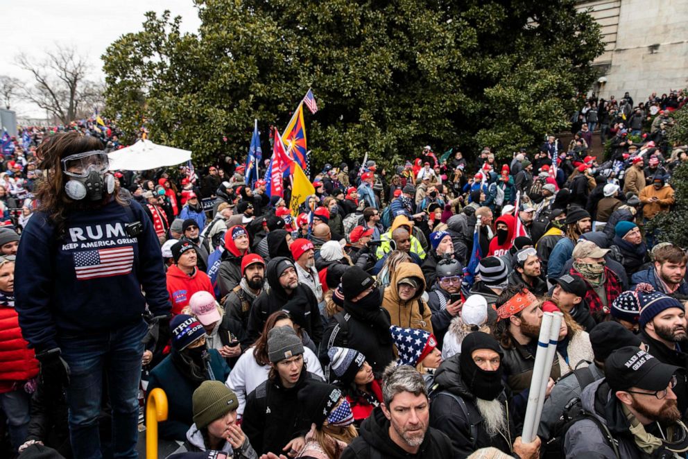 PHOTO: On Jan. 6, 2021, thousands of Trump loyalists tried to overtake the U.S. Capitol building in Washington, DC.