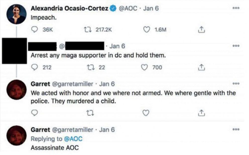 Ocasio cortez twitter page