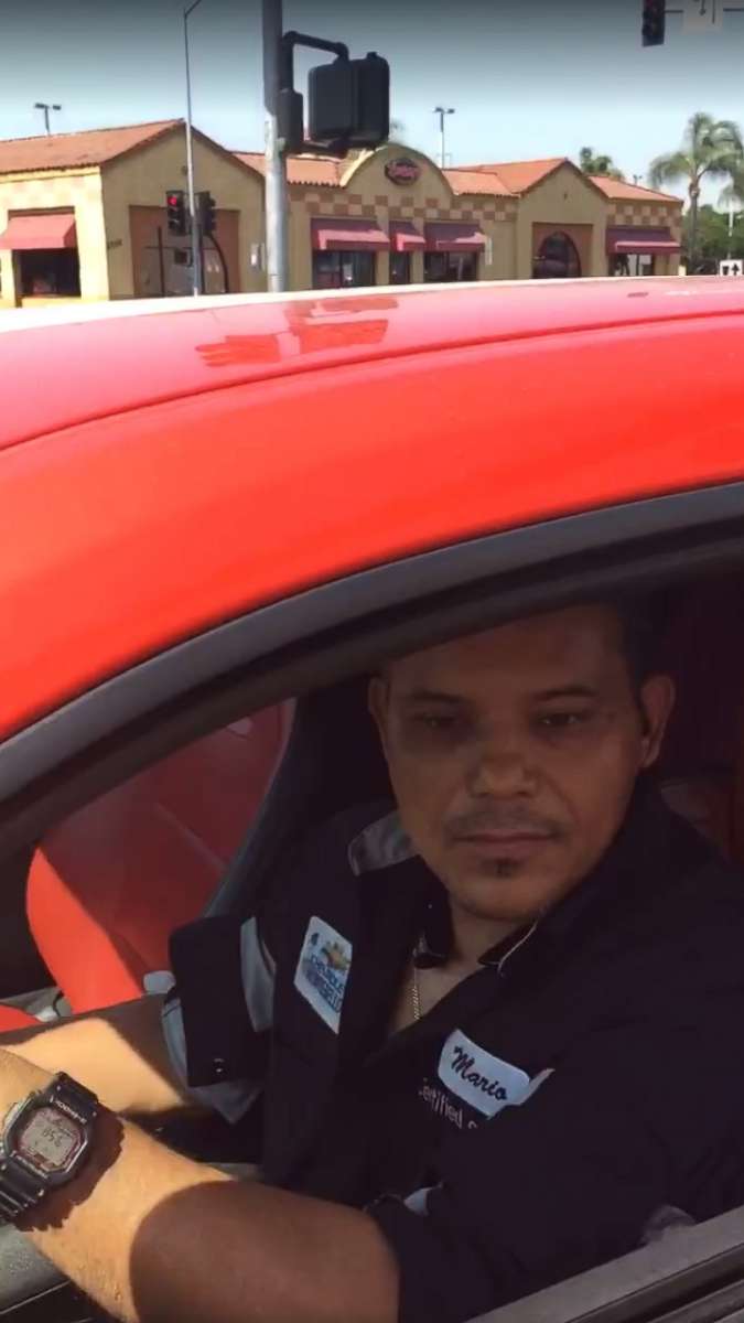 PHOTO: Mari Agredano-Quirino confronted a mechanic who took her limited edition Indie 500 Pace Car Edition Camaro for an apparent joyride in a video that has since gone viral