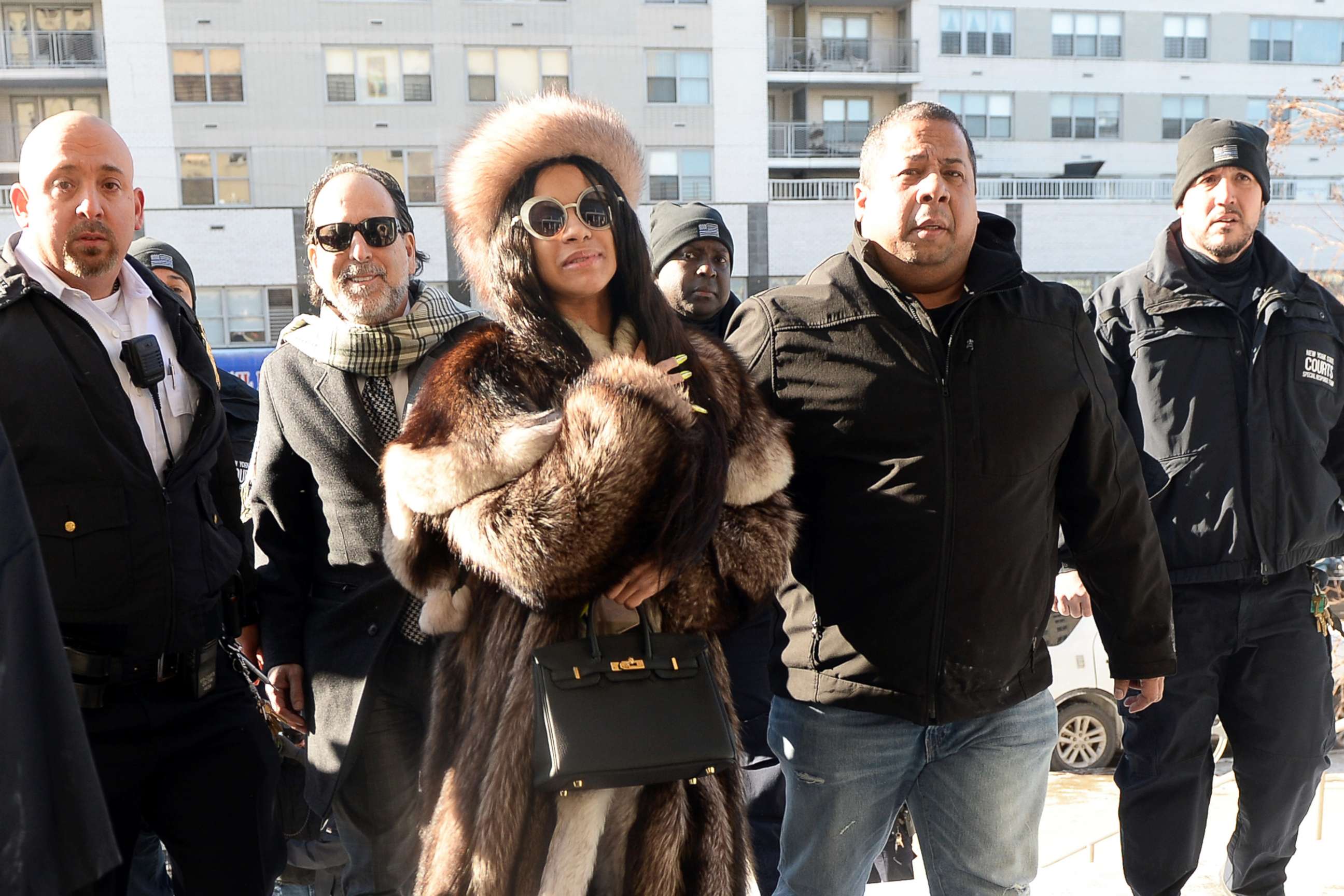 PHOTO: Cardi B Arrives at Queens county criminal court in New York over charges in connection with an alleged assault at strip club, Jan. 31, 2019.