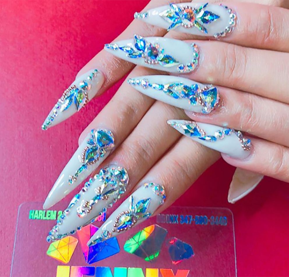 Cardi B Louis Vuitton Nail Art