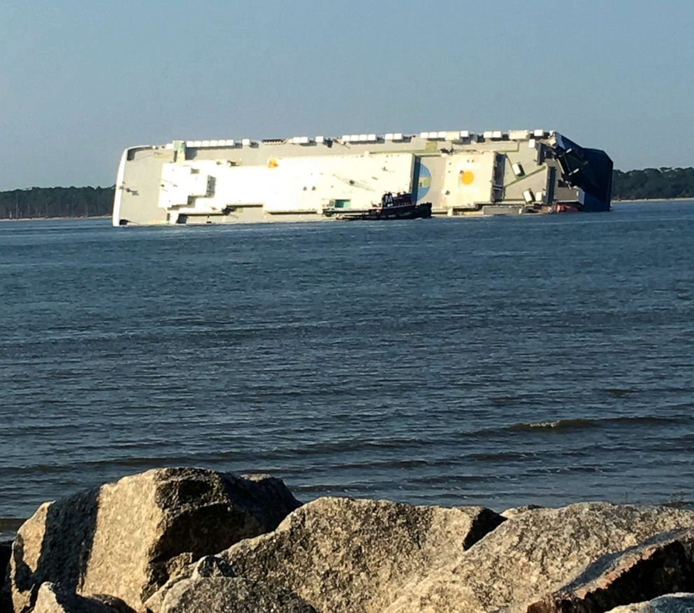 All Crew Members Rescued From Inside Capsized Cargo Ship Golden Ray Off 