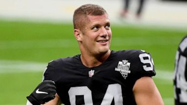 Carl Nassib reflects on publicly coming out on social media, hopes for fall  NFL season - Good Morning America