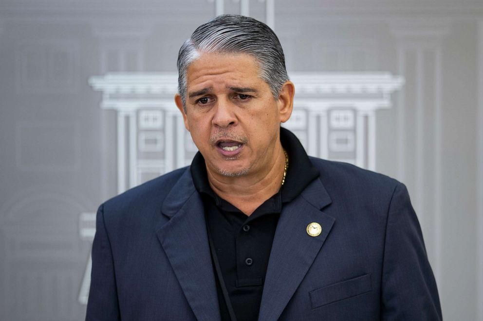 PHOTO: In this Aug. 12, 2019, file photo, Carlos Acevedo is shown in San Juan, Puerto Rico.