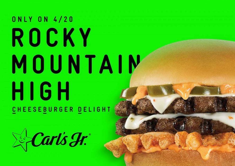Carls Jr Rocky Mountain High Burger Burger Poster