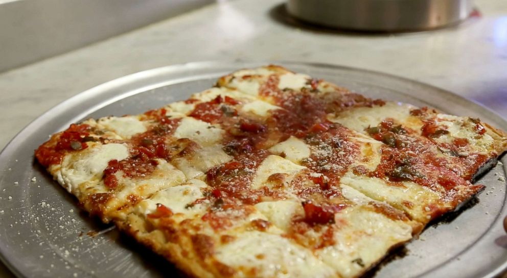 PHOTO: Homemade pizza is photographed here at Carmine's Pizza Factory in Jersey City, New Jersey.