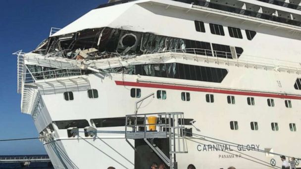 Carnival Cruise Assessing Damage To 2 Ships