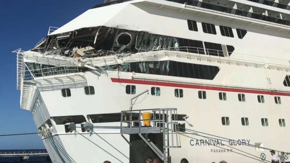 carnival glory cruise ship crash