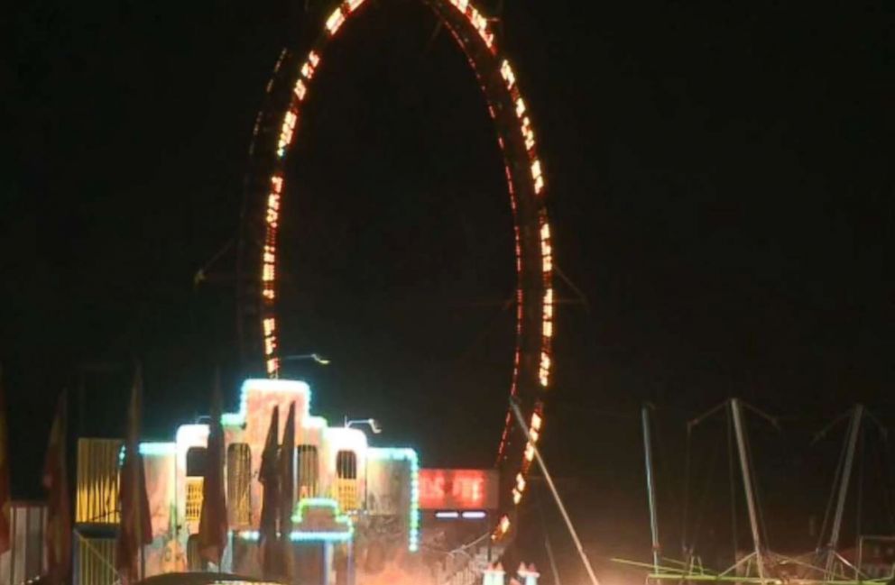 A man in Alabama fell 30 feet while inspecting a carnival ride and later died at a hospital.