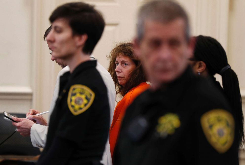 PHOTO: Carol Sharrow, of Sanford, Maine, arrives for her arraignment on manslaughter charges at the York County Superior Court in Alfred, Maine, June 4, 2018.