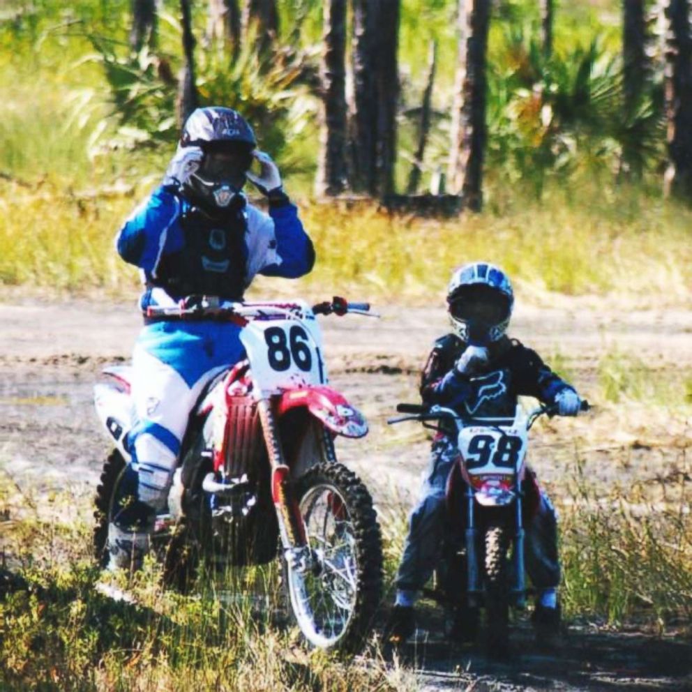 PHOTO: Caroline Marks, right, grew up riding her bike from the beach to her family's house in Melbourne Beach, Fla., with her two older brother.