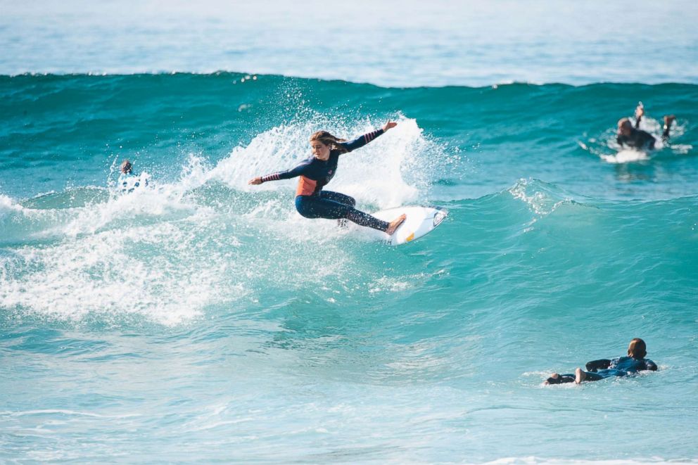PHOTO: Caroline Marks continues to maintain her position among the top ten elite women in surfing.