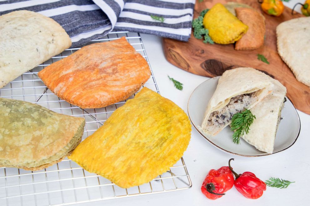 PHOTO: Traditional Caribbean patties served at Branch Patty in Brooklyn, New York.