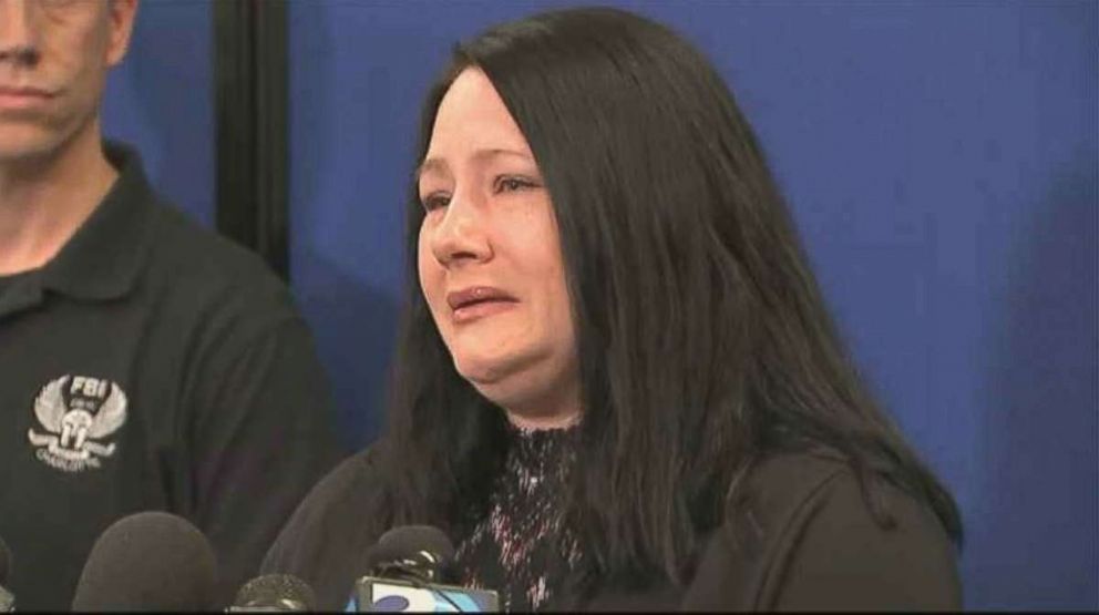 PHOTO: Carrie Ritch, the mother of missing 6-year-old boy Maddox, speaks at a press conference in Gastonia, N.C., Sept. 25, 2018.