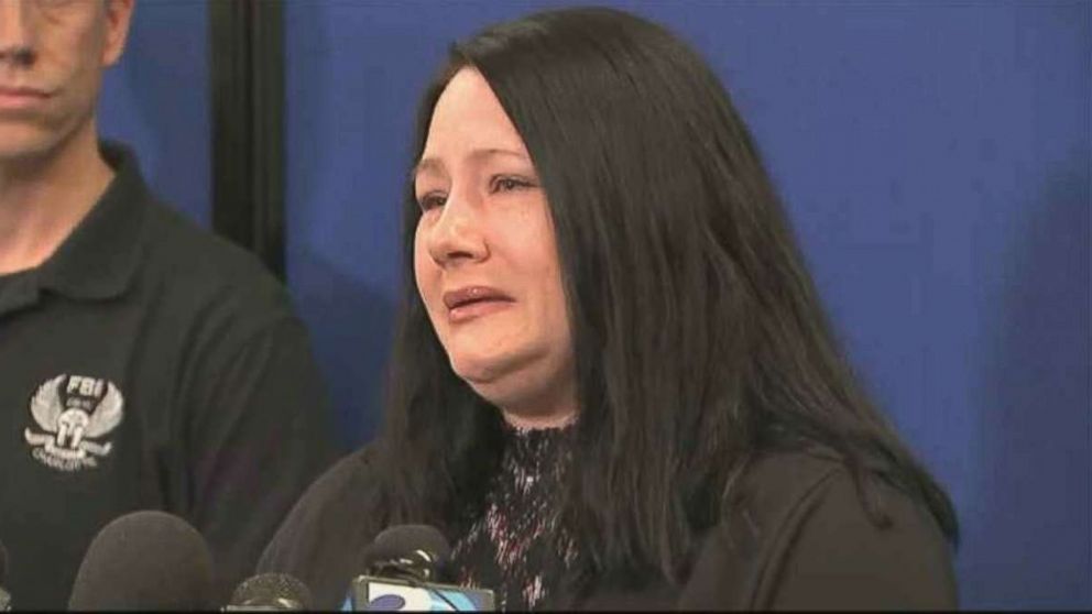 PHOTO: Carrie Ritch, the mother of missing 6-year-old boy Maddox, speaks at a press conference in Gastonia, N.C., on Tuesday, Sept. 25, 2018.